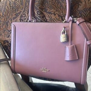 Coach Purple Satchel with Silver Hardware- lowered price but thats the lowest
